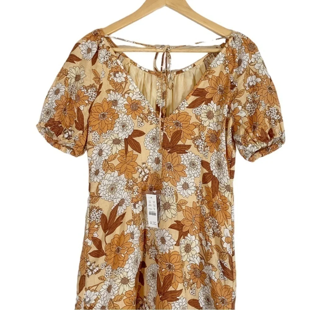 NEW J.Crew Floral Linen Mini Dress Size OO